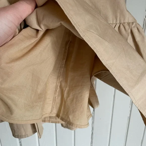 TCEC Beige Casual Beach Resort Wear Spring Transition Dress Size L - Picture 4 of 6